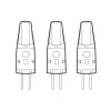 Paslab Dimmables>3 x Ampoule G4 2W LED