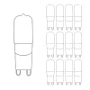 Paslab Dimmables>12 x Ampoule G9 4.5W LED