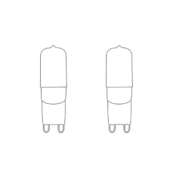 Paslab Accessoires>2 x Ampoule G9 4W LED