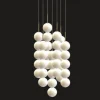 Terzani Suspensions>Abacus 7 - 55cm Suspensions LED Blanc