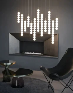 Terzani Suspensions>Abacus 70cm Suspensions LED Blanc