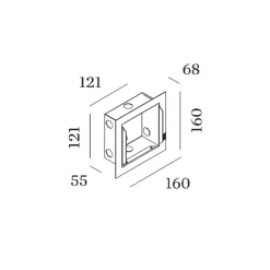 Wever u0026 Ducré Accessoires>Accessoires Boîtier en Retrait Large avec kit de plâtre