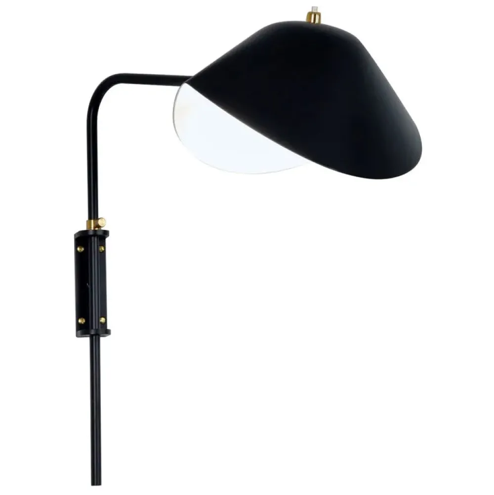 Serge Mouille Appliques|Liseuses>Antony Appliques Noire