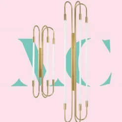 Magic Circus Appliques>Applique Néon Triple 170cm Appliques Laiton