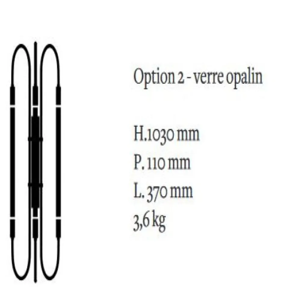 Magic Circus Appliques>Applique Néon Triple 103cm Appliques Laiton