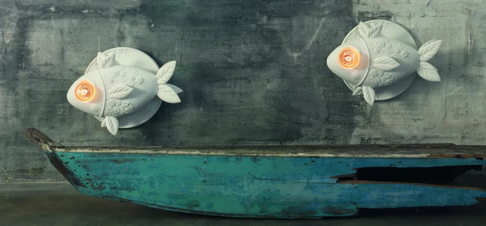 Karman Appliques>Aprile appliques murales Blanc