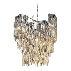 Brand Van Egmond Lustres|Suspensions>Arthur cônique Ø60cm Suspensions Argent