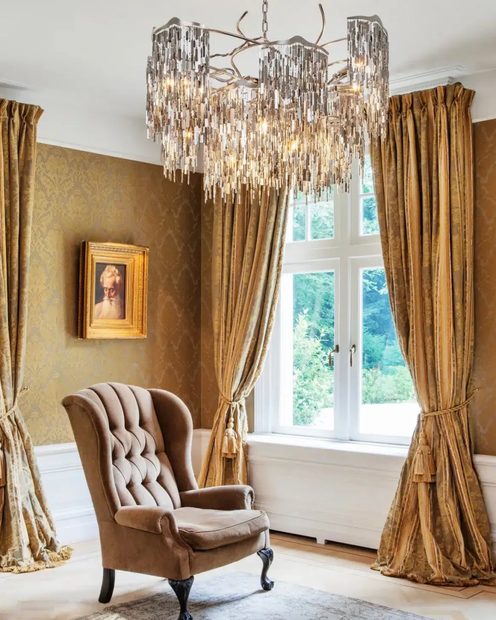 Brand Van Egmond Lustres|Suspensions>Arthur rond Ø80cm Suspensions Argent