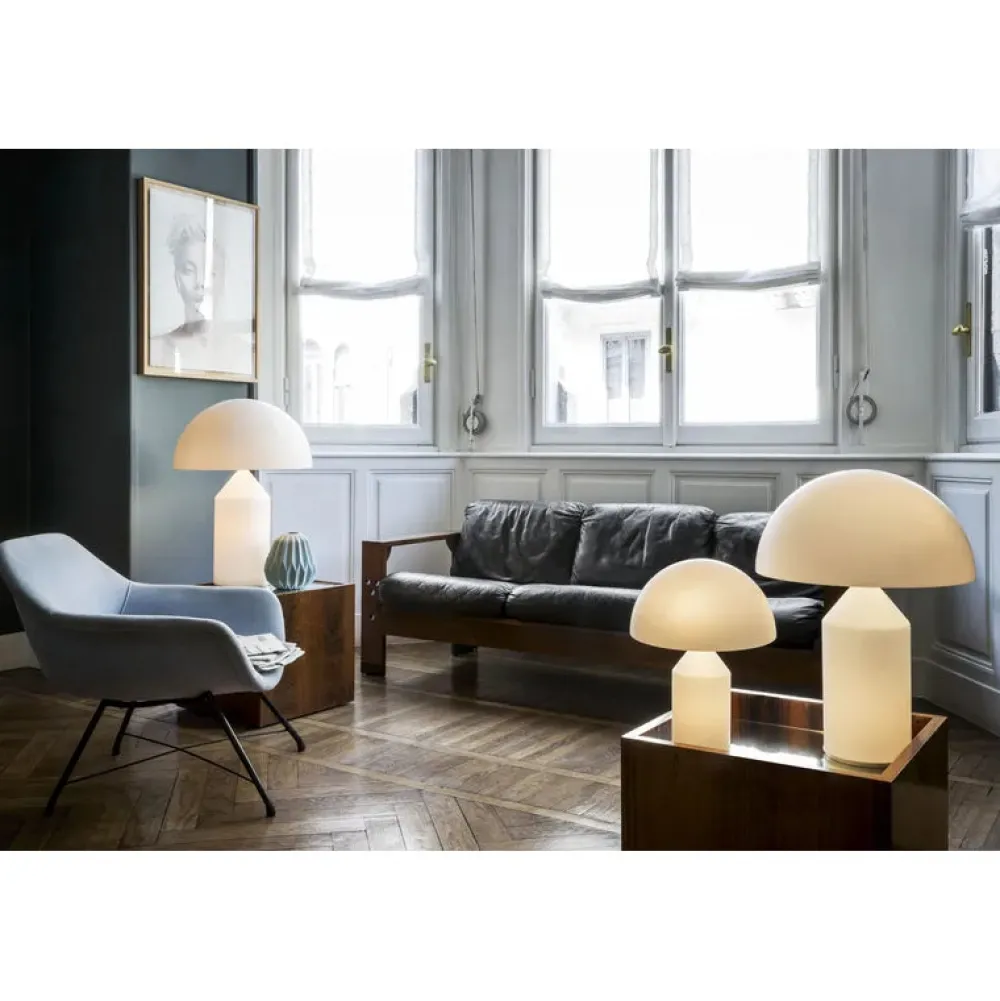 Oluce Lampes À Poser|Lampes À Poser>Atollo S 236 Lampes à poser Opaline opaque