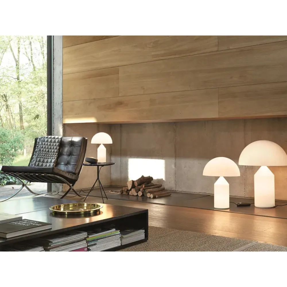 Oluce Lampes À Poser|Lampes À Poser>Atollo S 236 Lampes à poser Opaline opaque