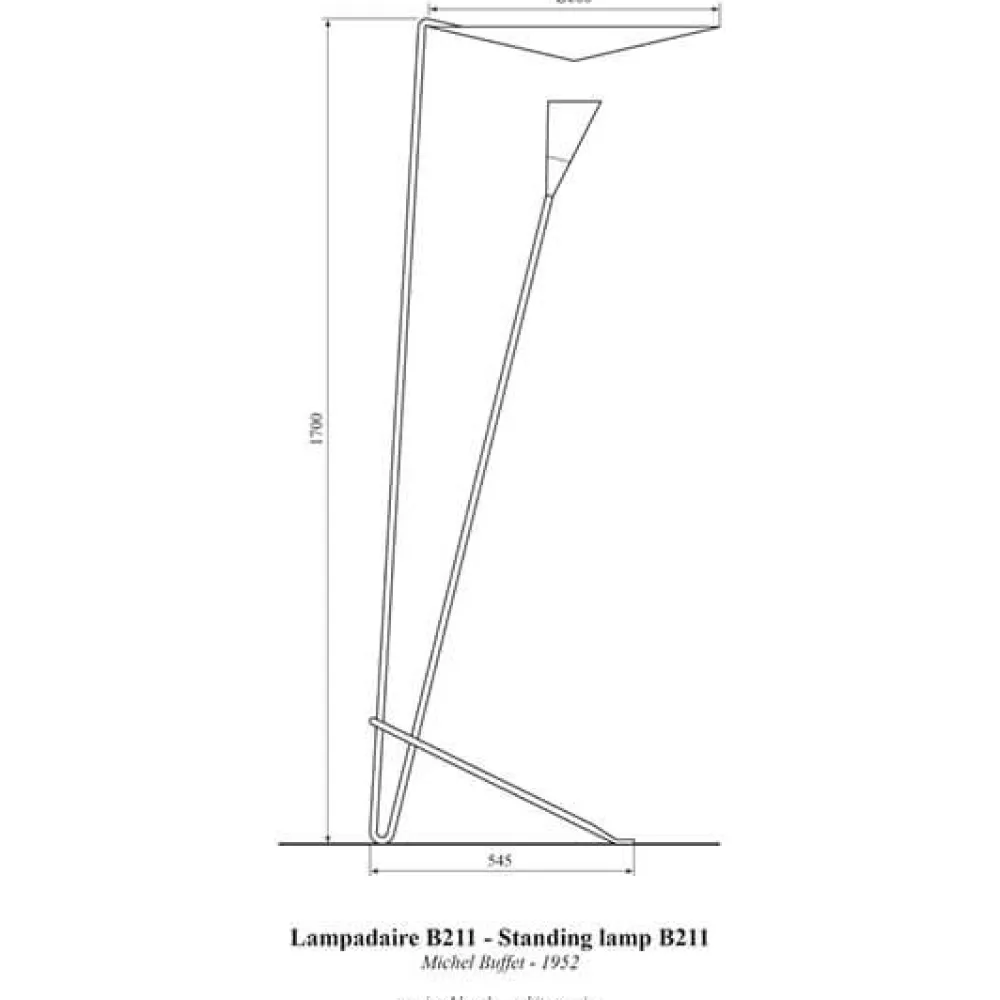 Michel Buffet Lampadaires>B211 Lampadaires Blanc
