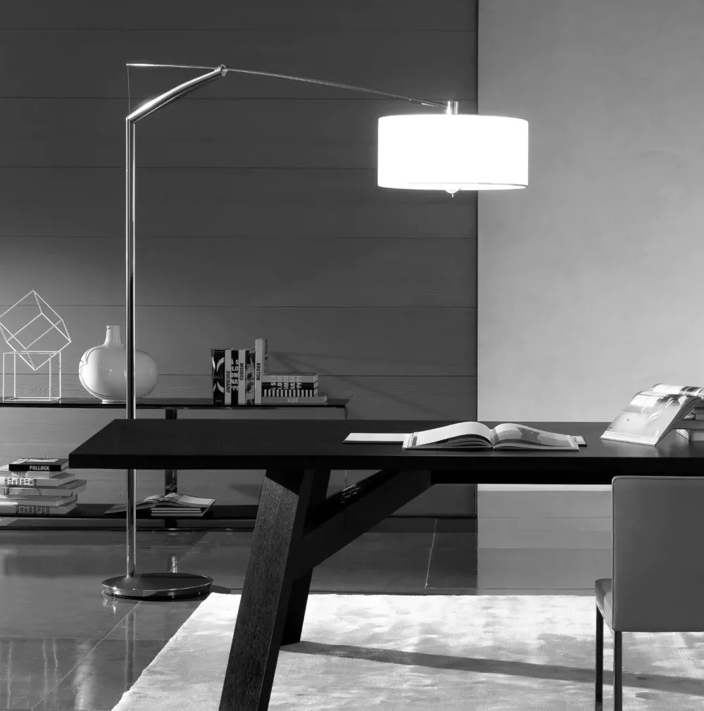 Vibia Lampadaires>Balance Lampadaires arc 215cm Nickel mat