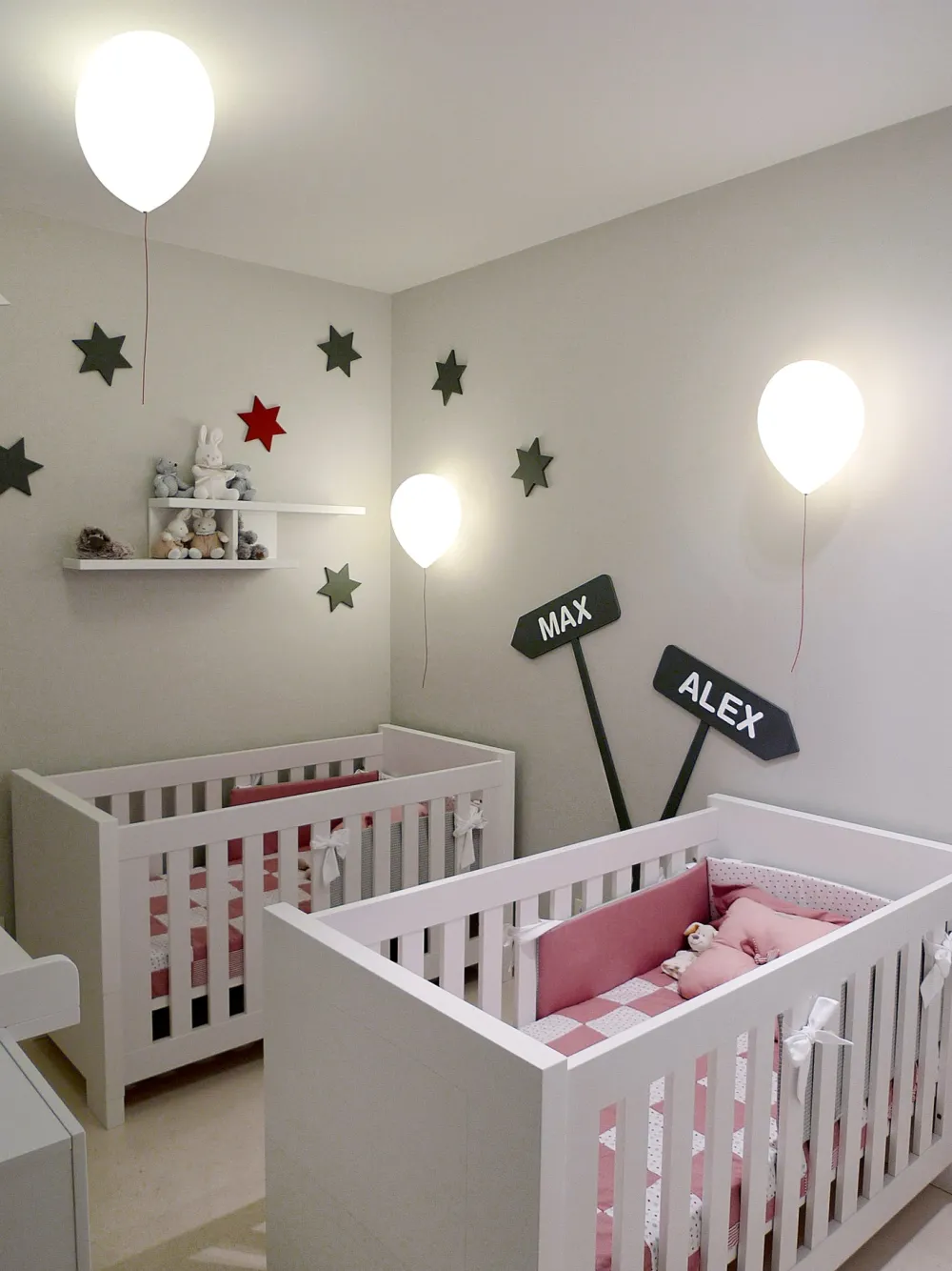 Estiluz Appliques>Balloon Appliques Blanc avec interrupteur