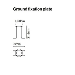 Marset Accessoires>Base de fixation pour Ginger 60/298