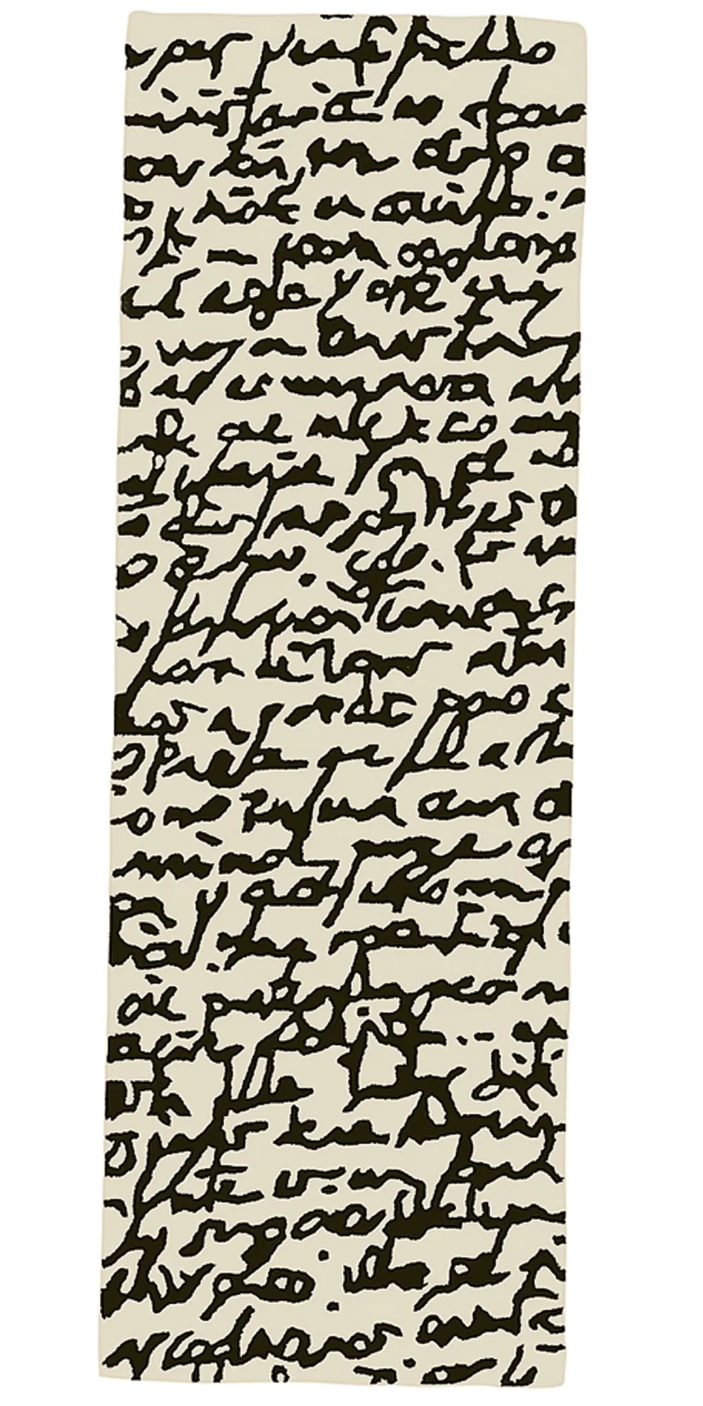 Nanimarquina Tapis>Black on White Manuscrit Runner Tapis Noir-Blanc