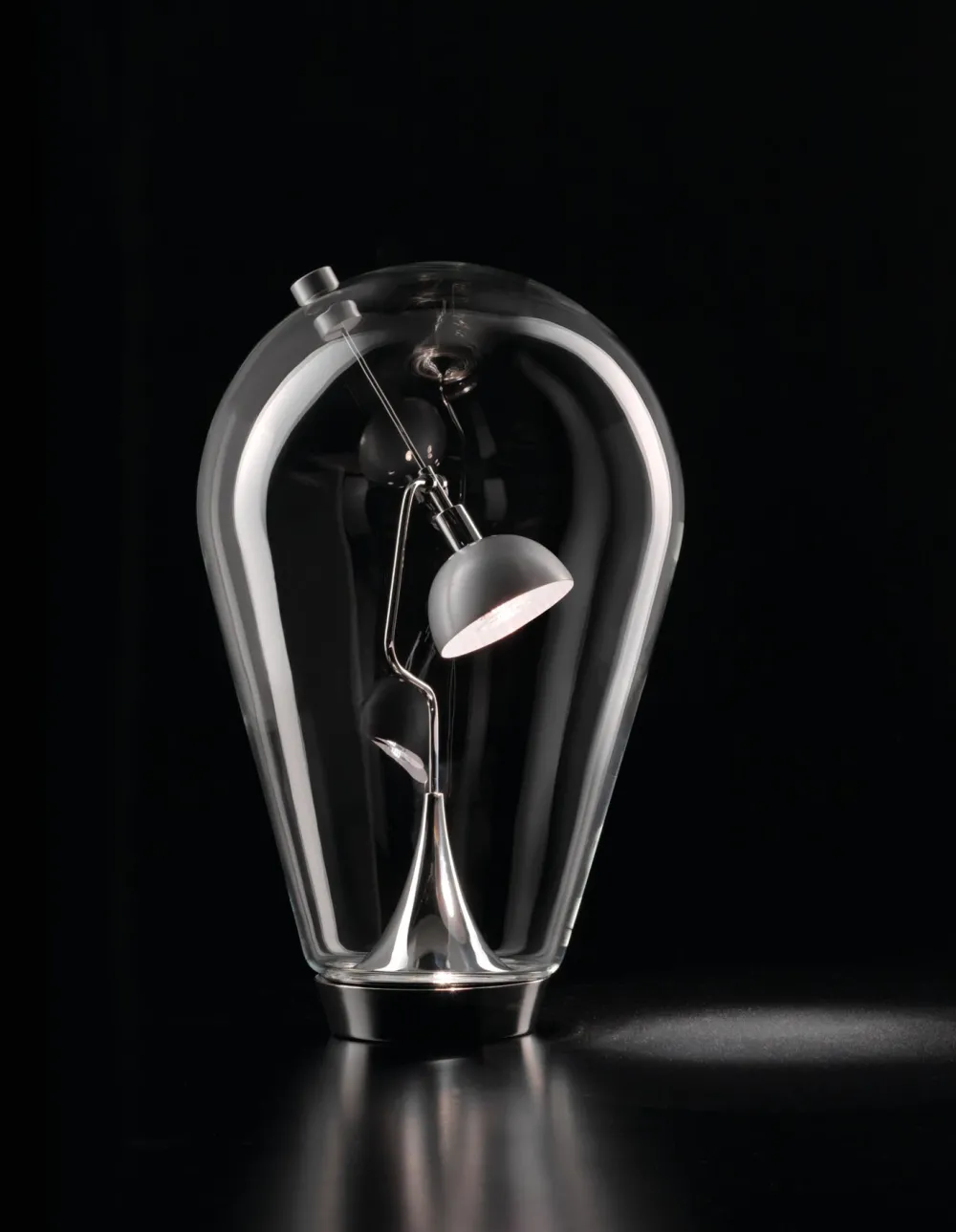 Lodes Lampes À Poser|Lampes À Poser>Blow Lampes à poser LED Chrome Verre transparent