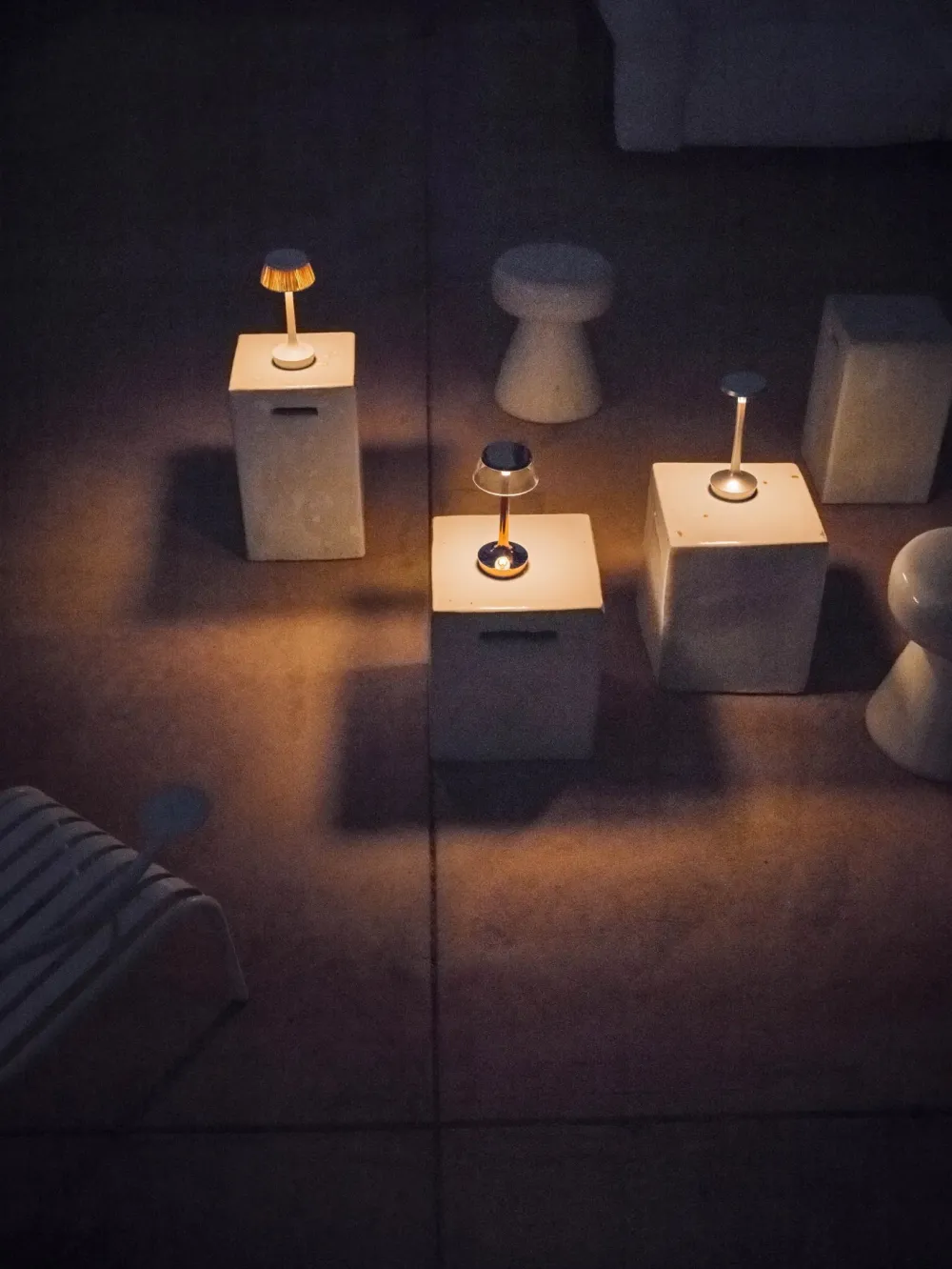 Flos Lampes Nomades|Lampes À Poser>Bon Jour unplugged chrome Baladeuses et nomades LED