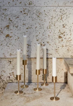 u0026tradition Bougeoirs|Art De La Table>Bougeoir Collect SC58 Laiton brossé