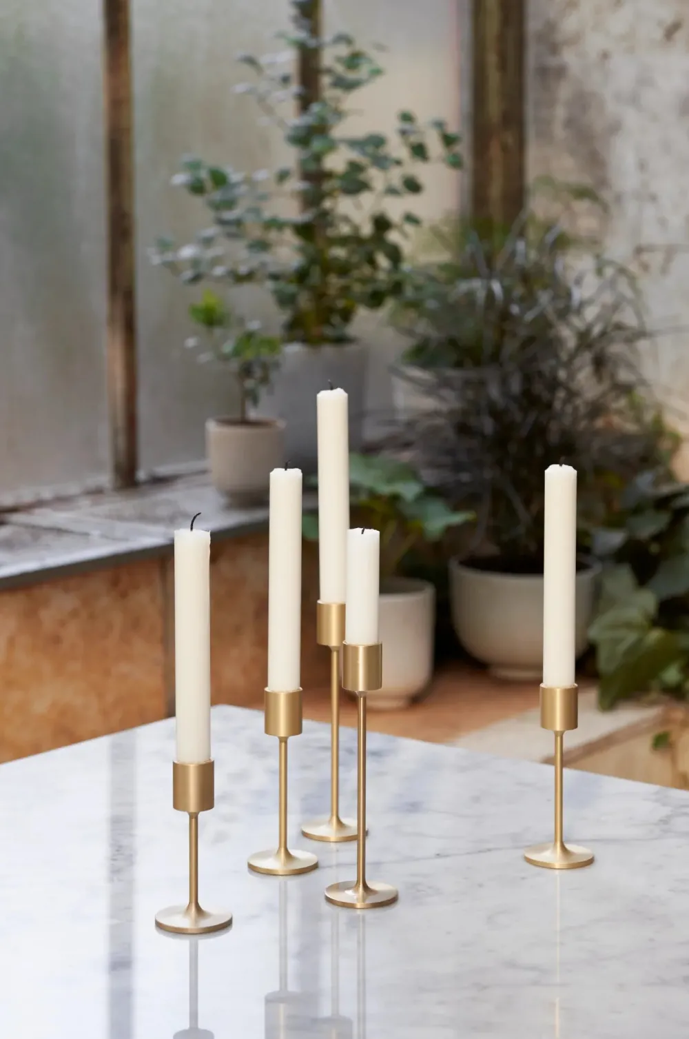 u0026tradition Bougeoirs|Art De La Table>Bougeoir Collect SC59 Laiton brossé