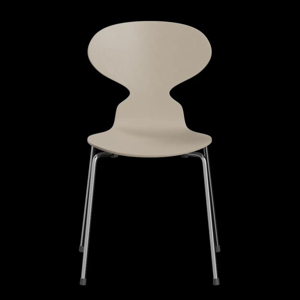 Fritz Hansen Chaises|Bureau>Chaise ANT Beige Clair & Chrome
