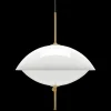 Fritz Hansen Suspensions>Clam Ø55cm Suspensions Verre opale-Laiton