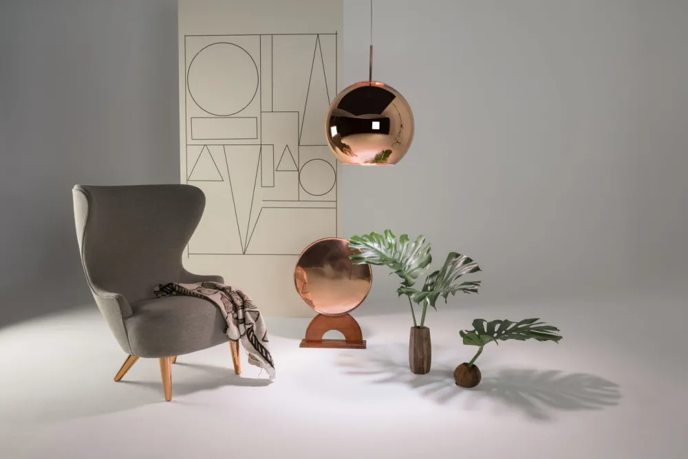 Tom Dixon Suspensions>Copper Round Ø. 45cm Suspensions Cuivre