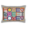 Vitra Coussins Et Plaids>Coussin Embroidered Home Sweet Home Gris clair