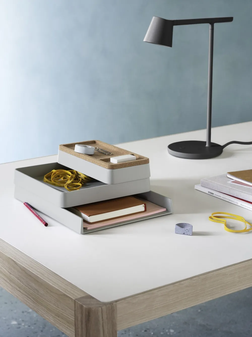 Muuto Entrée|Bureau>Couvercle Organisateur De Bureau Arrange 12cm Liège