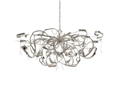 Brand Van Egmond Lustres|Suspensions>Delphinium ovale 140cm Suspensions Argent