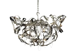 Brand Van Egmond Lustres|Suspensions>Delphinium rond Ø100cm Suspensions Argent