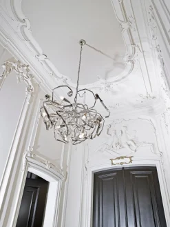 Brand Van Egmond Lustres|Suspensions>Delphinium rond Ø100cm Suspensions Argent