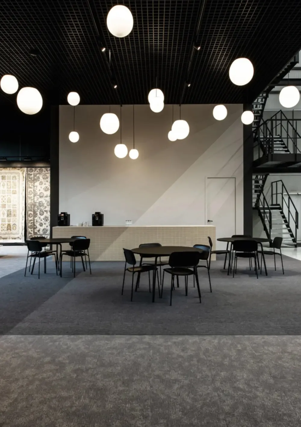 Wever u0026 Ducré Suspensions>Dro Suspended 1.0 Suspensions Noir et Verre Opalin Blanc