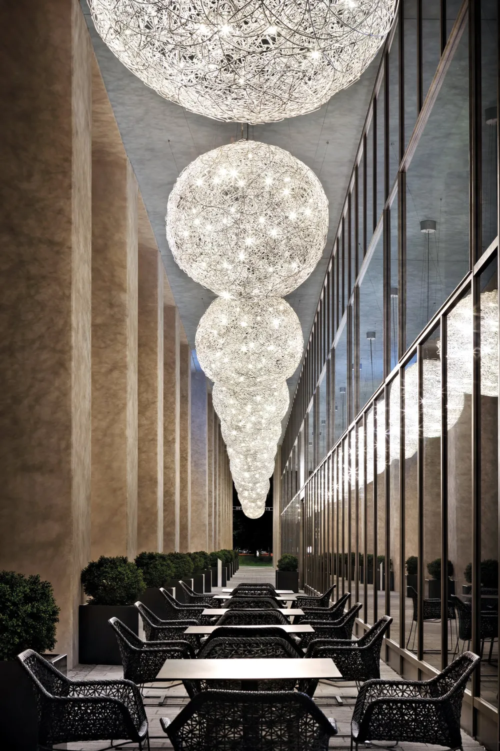 Catellani u0026 Smith Plafonniers|Suspensions>Fil de Fer Outdoor Ø70cm Suspensions Plafonniers Argent