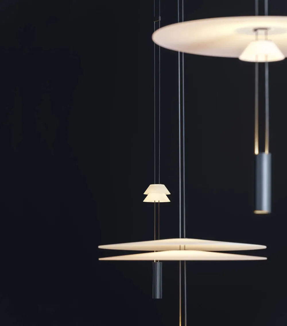 Vibia Suspensions>Flamingo mini 1580 Suspensions LED Noir