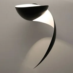 Serge Mouille Appliques>Flamme droite Appliques Noir