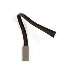 Contardi Liseuses|Liseuses>Flexiled 60cm Cuir base Bronze sans interrupteur Appliques LED