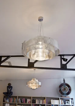 Thierry Vidé Suspensions>Galaxie Ø70cm Suspensions Argent