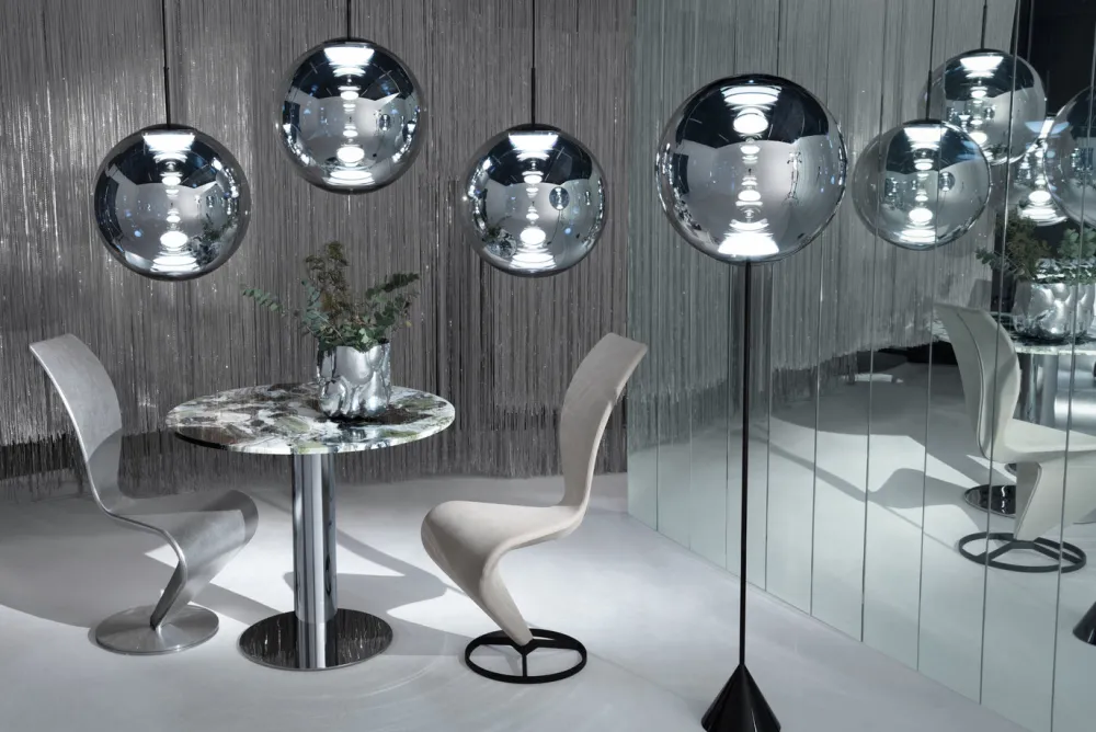 Tom Dixon Lampadaires>Globe Lampadaires LED Chrome