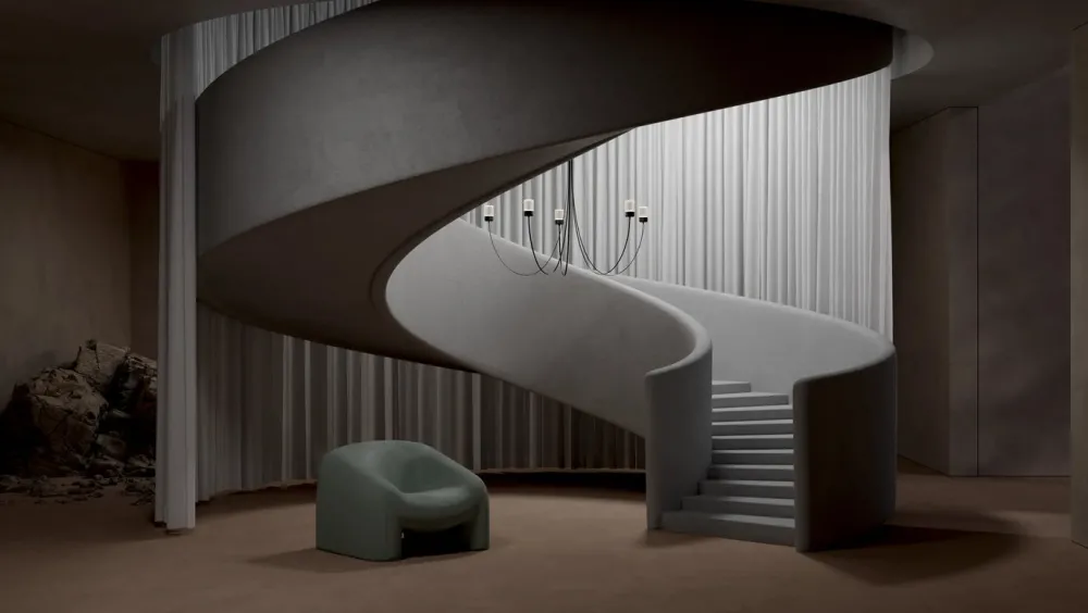 Moooi Lustres|Suspensions>Gravity Chandelier 5 Lustres LED Noir