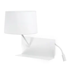 Faro Appliques>Handy USB A avec lecteur LED Gauche Appliques Blanc