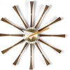Vitra Horloges>Horloge Spindle Bois foncé