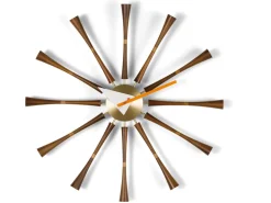 Vitra Horloges>Horloge Spindle Bois foncé