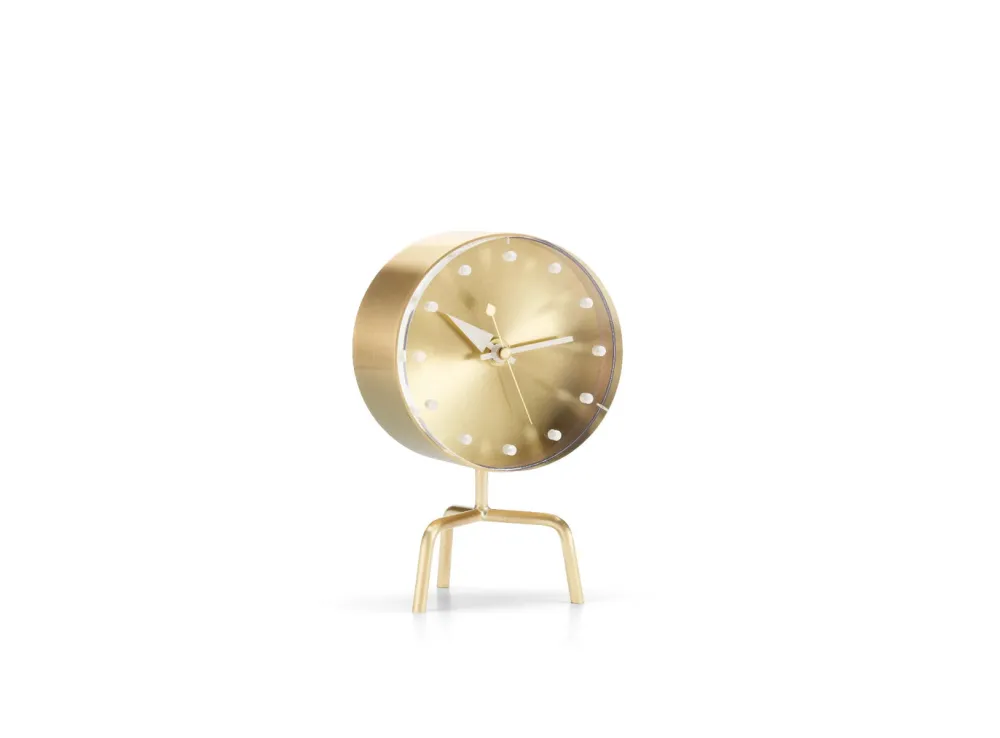 Vitra Horloges>Horloge Tripod Doré