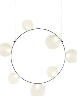Moooi Suspensions>Hubble Bubble 7 Frosted Suspensions Blanc