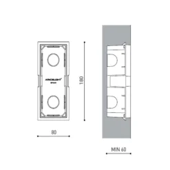 Arkos Light Accessoires>Kit d'encastrement Wally