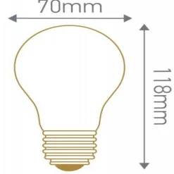 Girard Sudron Dimmables>LED 8W E27 satinée dimmable 1000 lumen 2700K Standard