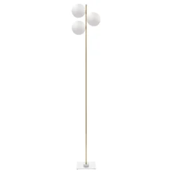 Catellani u0026 Smith Lampadaires|Suspensions>Lederam F3 Lampadaires Blanc-Doré