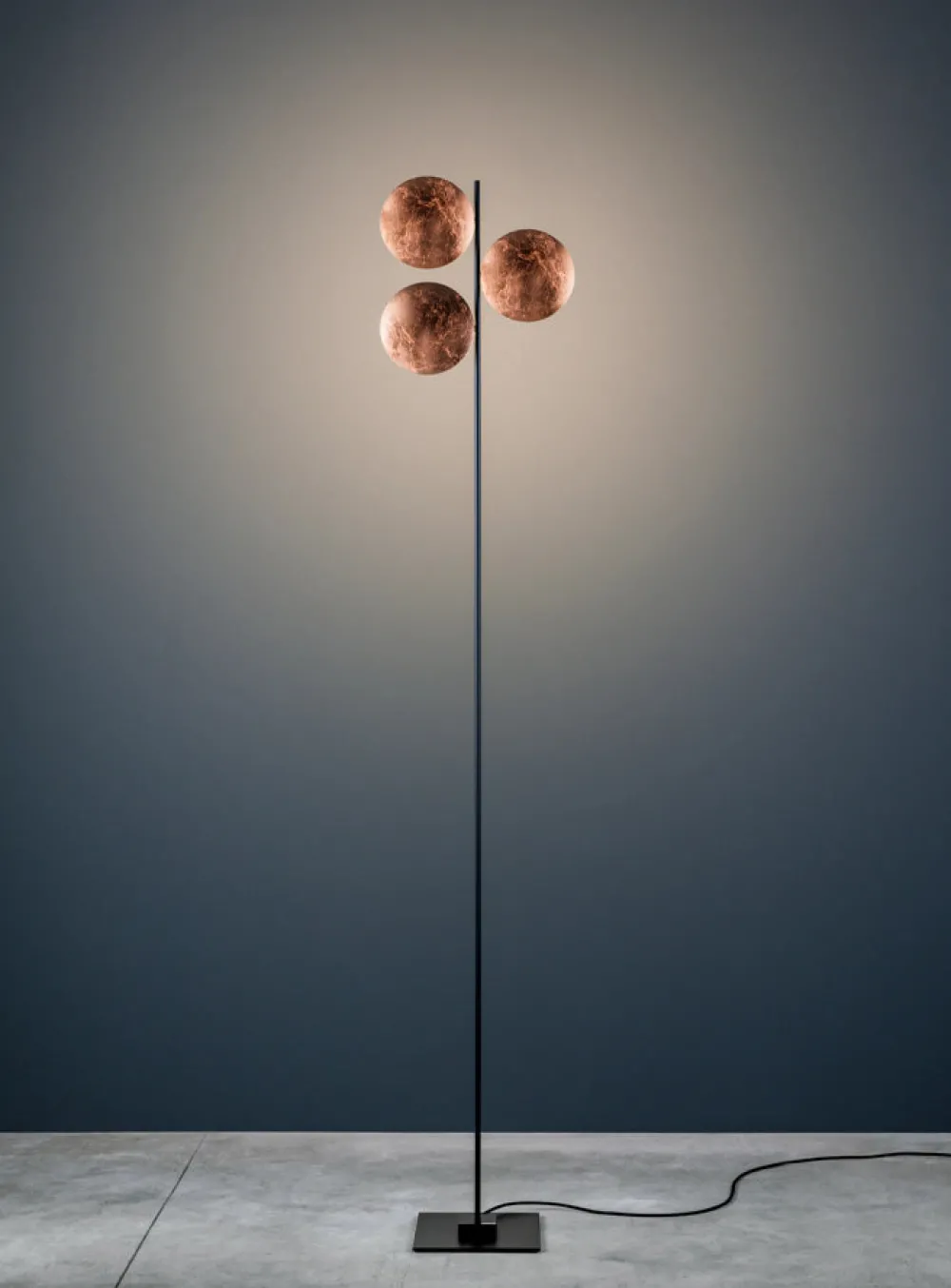 Catellani u0026 Smith Lampadaires|Suspensions>Lederam F3 Lampadaires Blanc-Doré