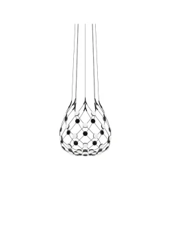 Luceplan Suspensions>Mesh Ø 55cm LED Suspensions Noir