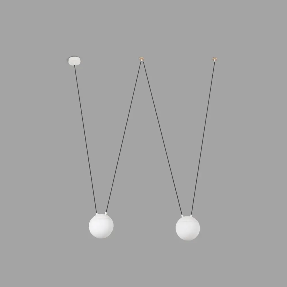 Faro Suspensions>Mine Glass Space 2L Suspensions Blanc